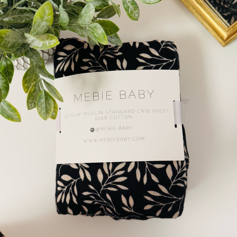 NEW Mebie standard Crib Sheet 52” x 28”